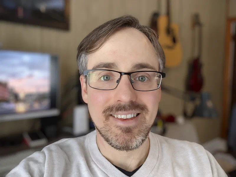 A headshot shows Civilytics founder, David Karpf, smiling and wearing glasses. The photo conveys a warm holiday greeting from the Civilytics team as they close out 2020.
